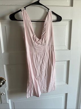 miami Light Pink V-Neck Chemise